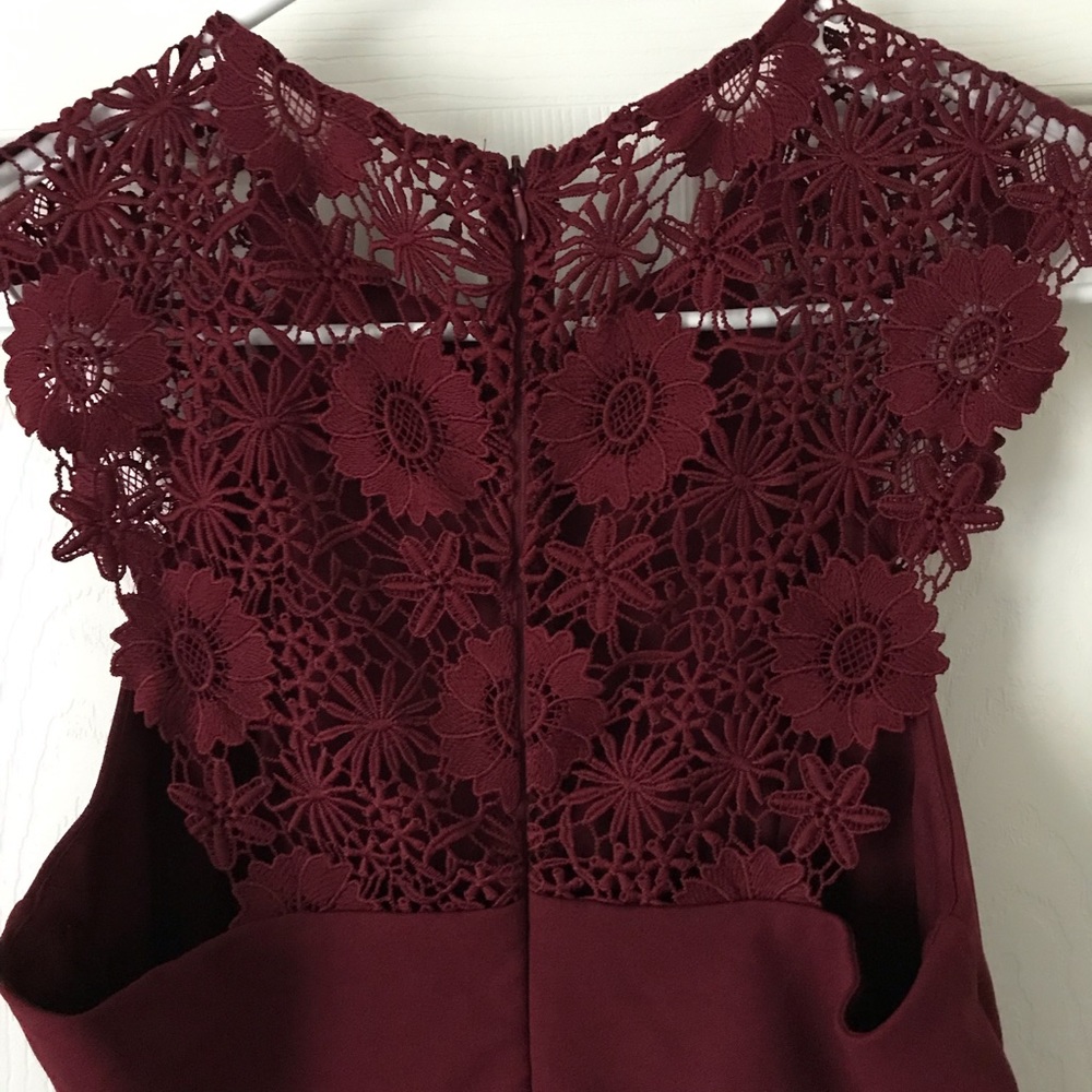 Lulus Burgundy Size Small Sleeveless Dress - Picture 4 of 6